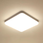 32W Plafonnier Led 3600LM, 4500K Lumière Naturelle IP54 étanche, Luminaire Plafonnier